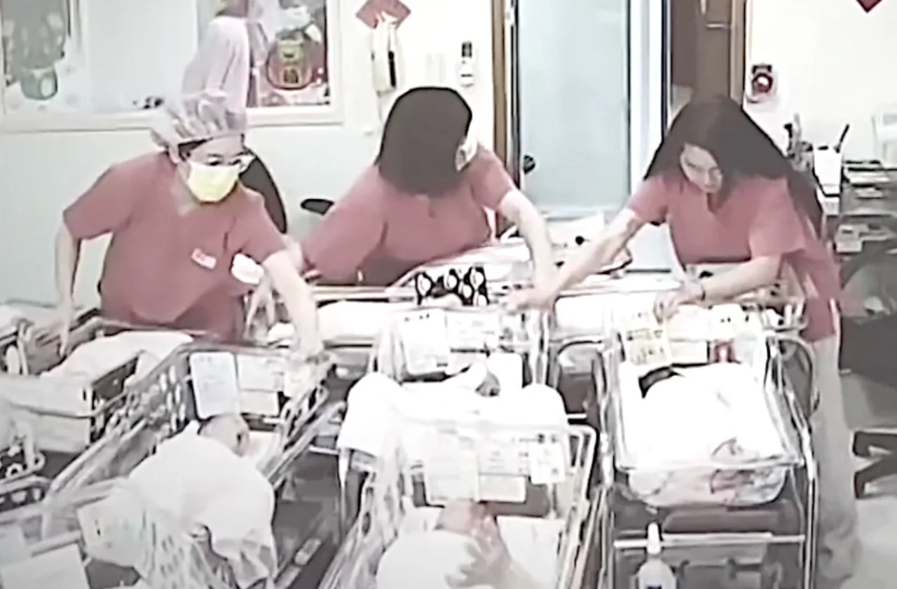 Midwives Protect Newborn Babies During Taiwan Earthquake