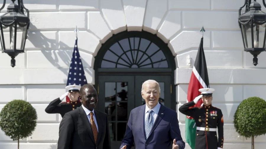 Biden Hosts Kenyan President as Russia, China Make Inroads in Africa