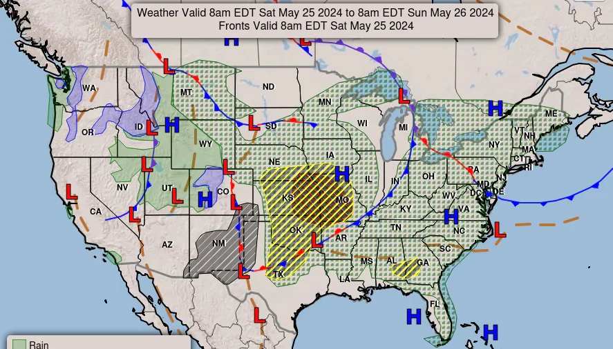 Memorial Day to Bring Dangerous Weather Across the US