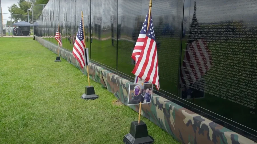A Traveling Vietnam Memorial Wall