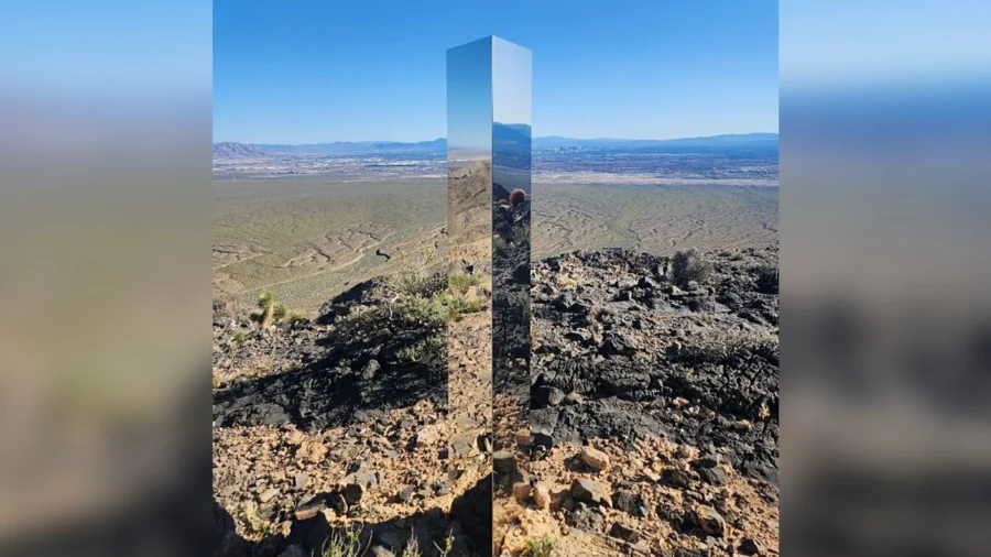 Gleaming Monolith Pops Up in Nevada Desert, Latest in Series of Quickly Vanishing Structures
