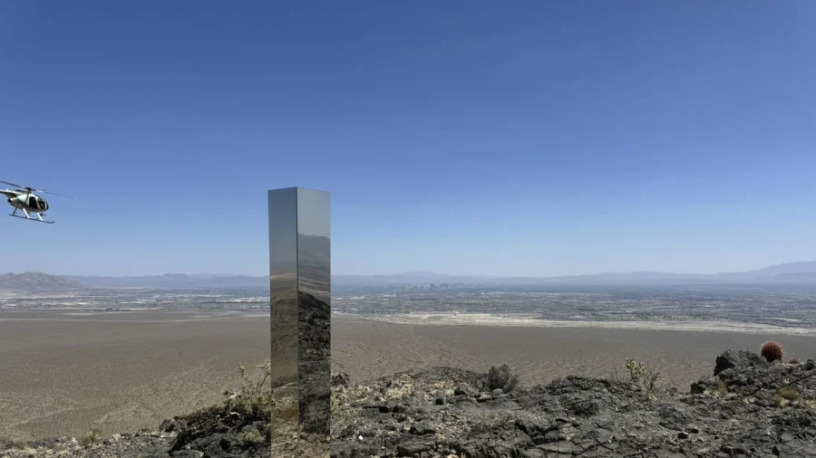 Shiny Monolith Removed From Mountains Outside Las Vegas—How It Got There Still Is a Mystery