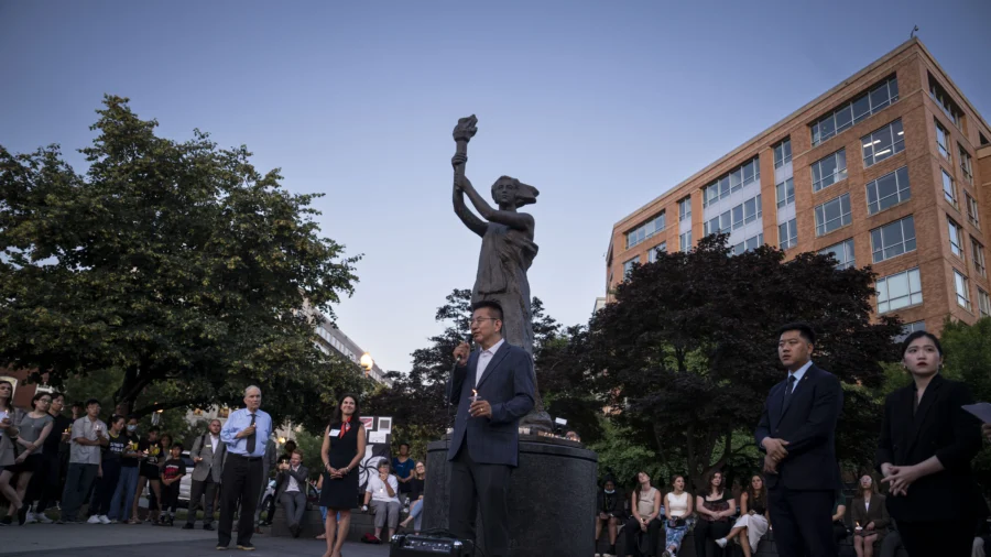Victims of Communism Memorial Foundation Holds Tiananmen Square Massacre Vigil