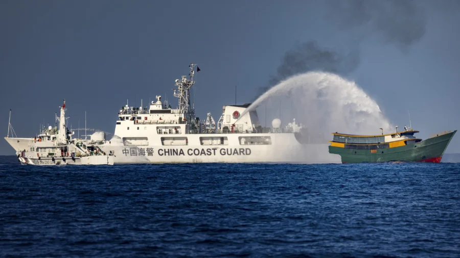Philippines Vessels Take Hits From China Water Cannons