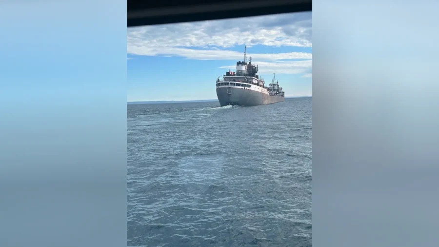 Freighter Ship in Lake Superior Collides With Something Underwater, Coast Guards Says