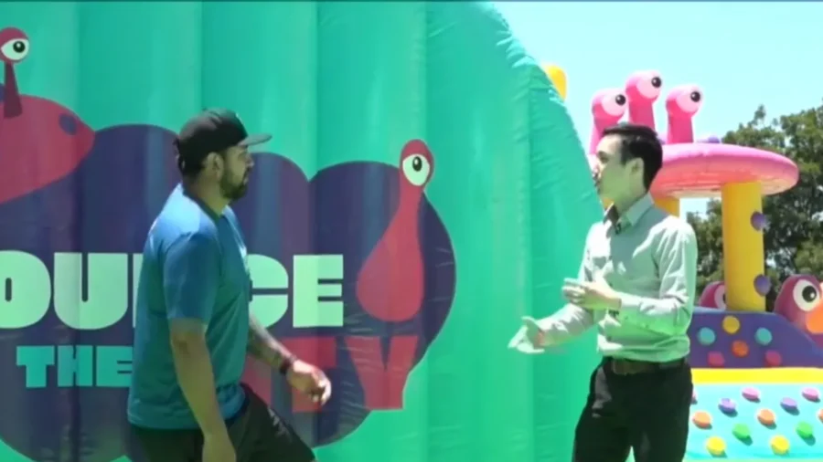 Massive ‘Bounce the City’ Jump House Bounces to California