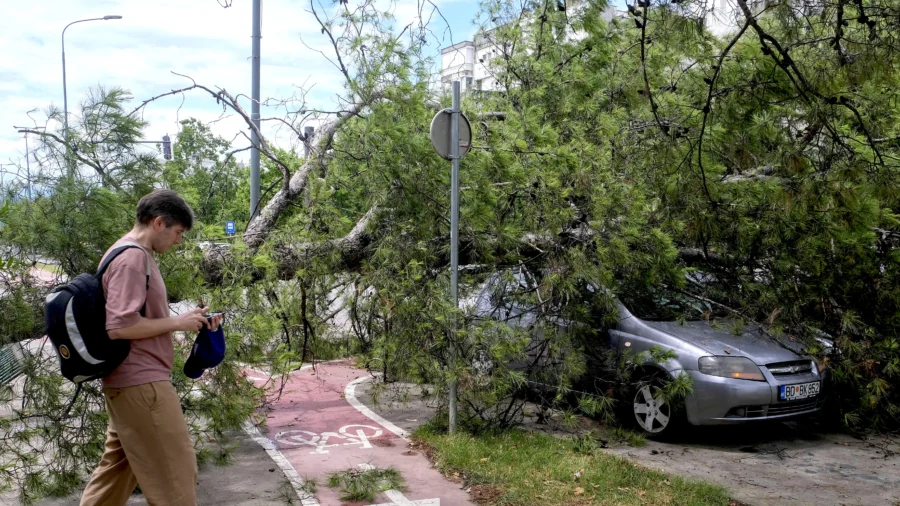 Powerful Summer Storm Sweeps Through Balkans With Hail, Rain, and Winds, Killing 2