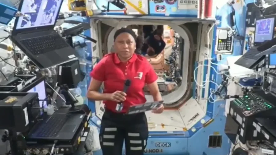 NASA Astronauts Perform a Spacewalk Outside the ISS