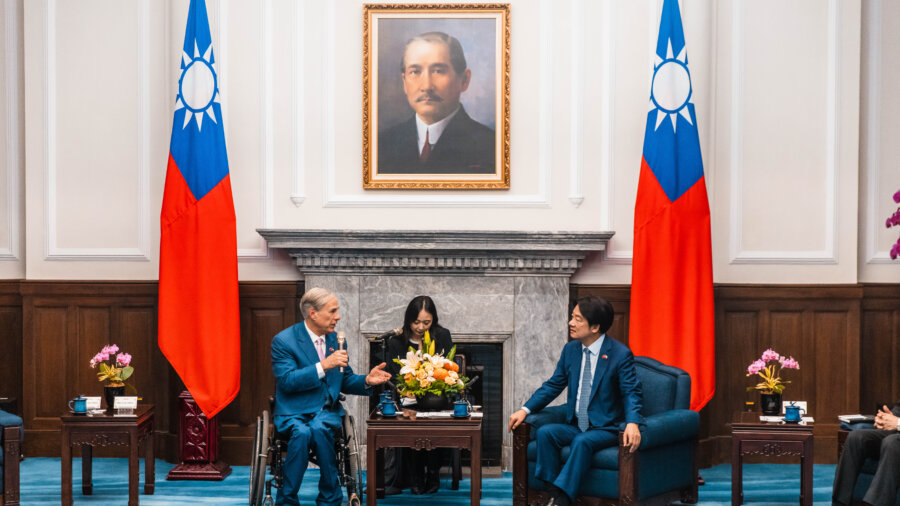 Texas Gov. Abbott Meets Taiwan President Lai During His East Asia Tour