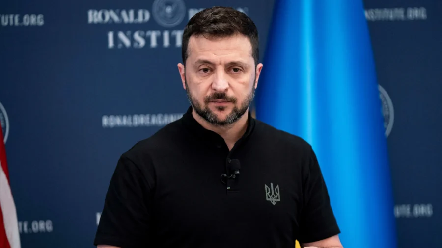 Zelenskyy Delivers Address at Reagan Institute in Washington