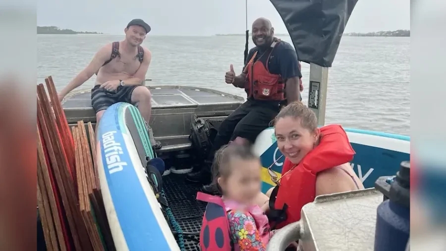 Coast Guard Rescues Missing Mom Separated From Family During Florida Thunderstorm