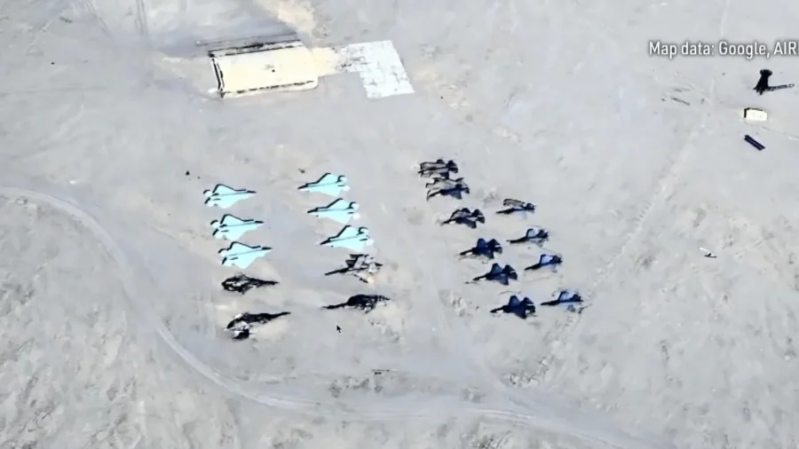 Is China 'Bombing' Mockups of US Jets in Drills?