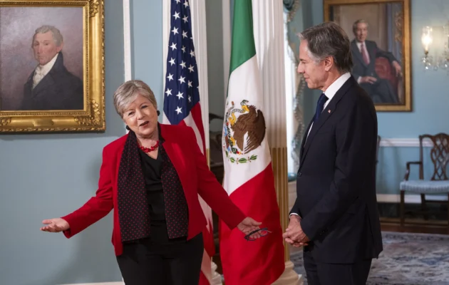 Blinken Meets With Mexican Foreign Secretary Alicia Barcena