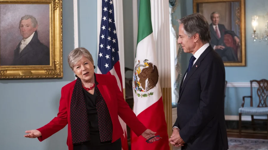 Blinken Meets With Mexican Foreign Secretary Alicia Barcena