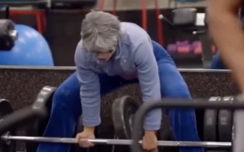 Grandmother Powerlifts at the Gym