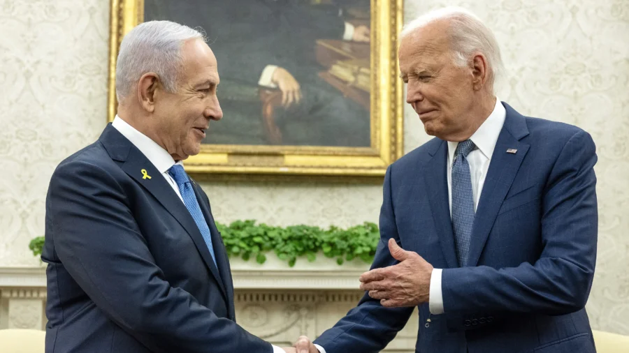 Biden, Harris Meet With Israeli Prime Minister Netanyahu at White House