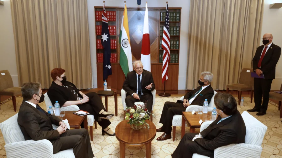 Quad Foreign Ministers Hold News Conference in Tokyo