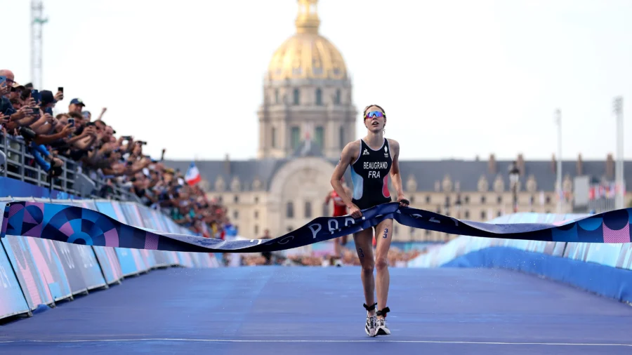 France’s Beaugrand and Britain’s Yee Win Olympic Triathlon After Concerns About Seine Water Quality