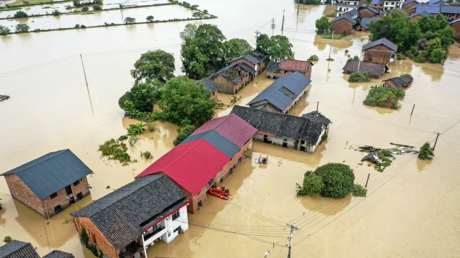 Flooding Rattles Northeastern, Southern China
