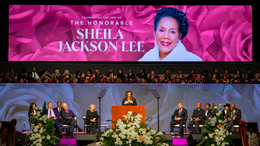 Harris Honors Sheila Jackson Lee as 'Fierce Champion of Justice' in Eulogy