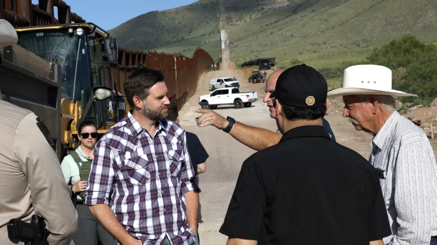 In Arizona, JD Vance Visits Half-Finished Border Wall