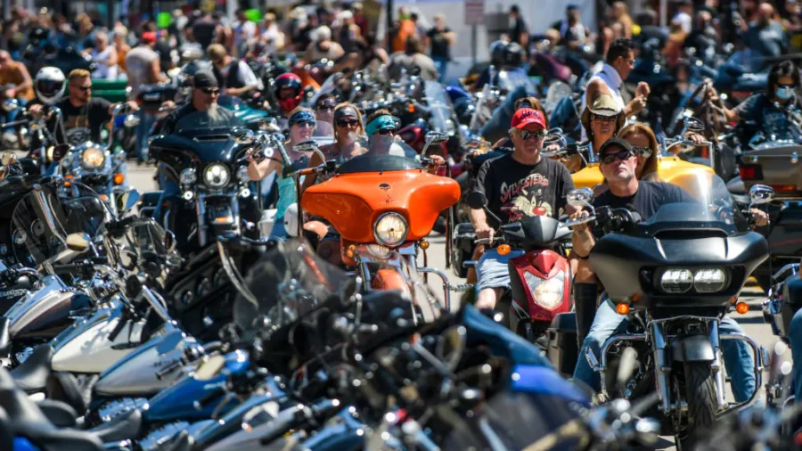 Motorcyclists Gather for Annual Rally in Sturgis, South Dakota