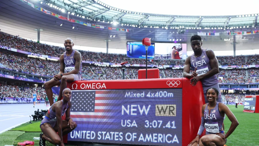 Paris Olympics Day 7: Team USA Sets World Record in Mixed 4x400m Relay