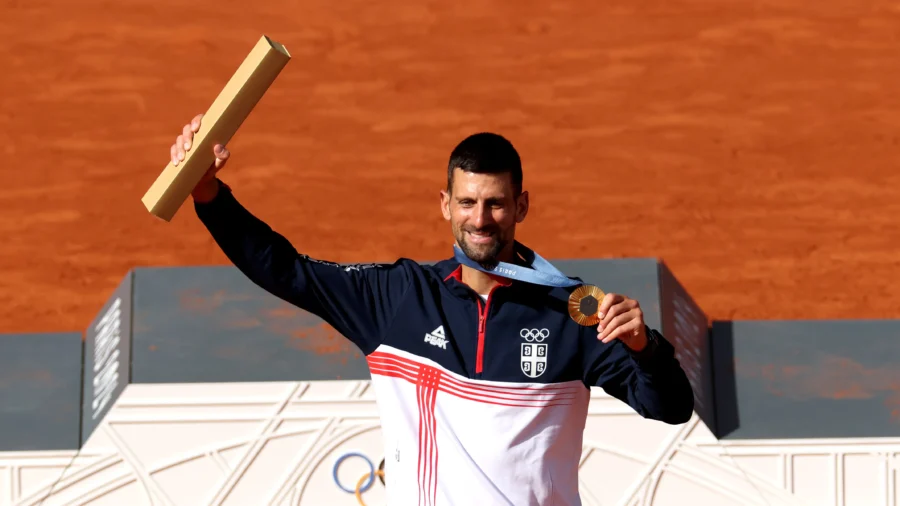 Novak Djokovic Wins His First Olympic Gold Medal by Beating Carlos Alcaraz