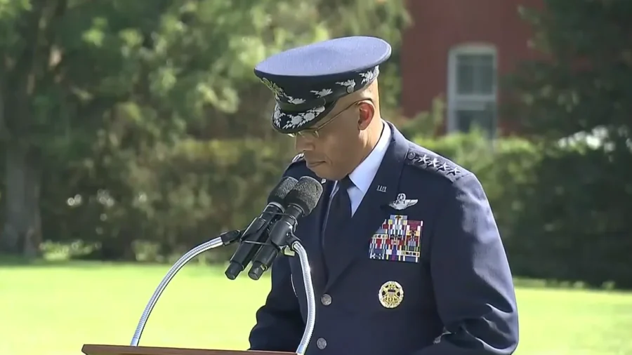 Air Force Gen. Brown Speaks at Relinquishment Ceremony