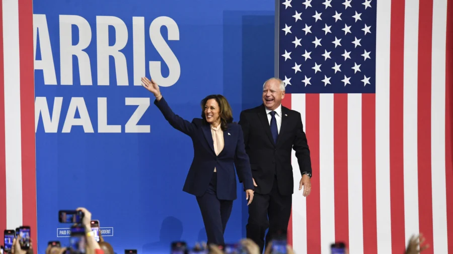 Harris, Walz Make Debut in Philadelphia as 2024 Democrat Ticket