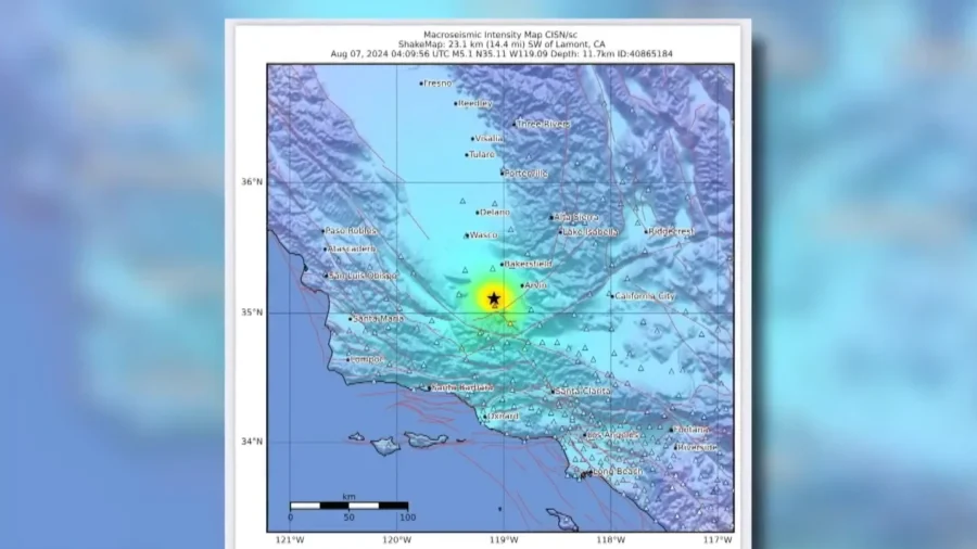 5.2 Magnitude Earthquake Near Bakersfield Rumbles Through Southern California