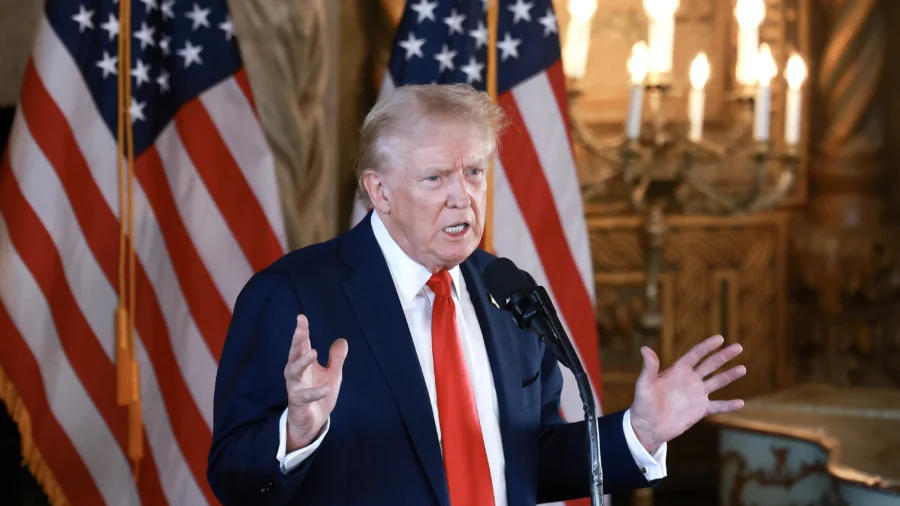 Trump Holds News Conference at Mar-a-Lago