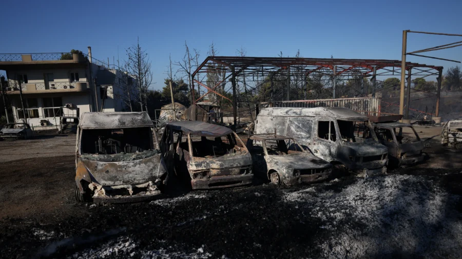 One Dead as Greek Wildfire Eases in Athens Suburbs, but High Winds Expected