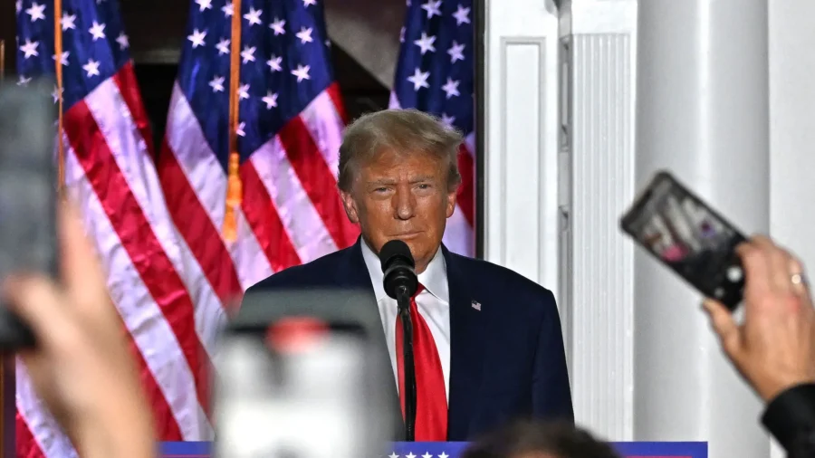 Trump Holds a News Conference in Bedminster, NJ