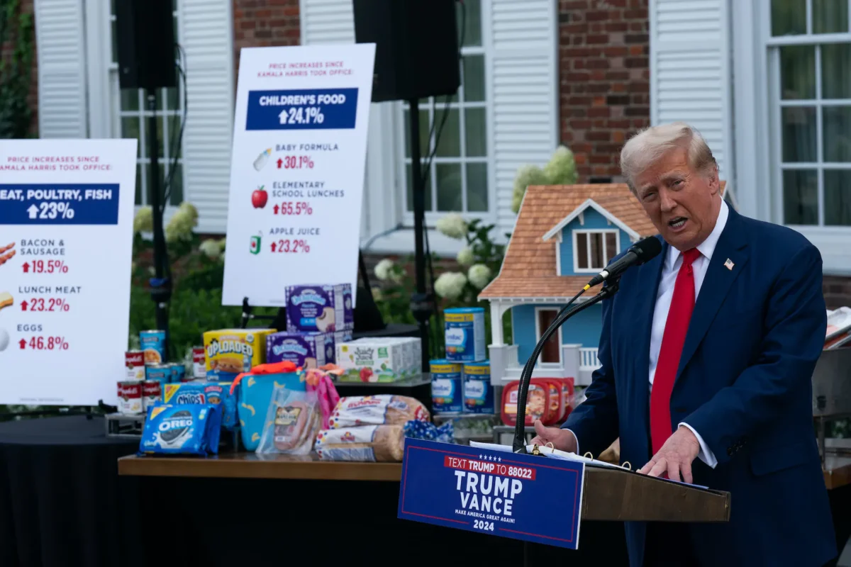 Republican Presidential Candidate Donald Trump Holds News Conference In Bedminster New Jersey