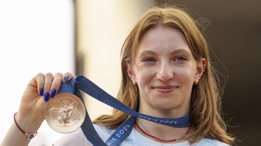 Romanian Gymnast Ana Barbosu Presented Olympic Bronze Medal First Awarded to American Jordan Chiles