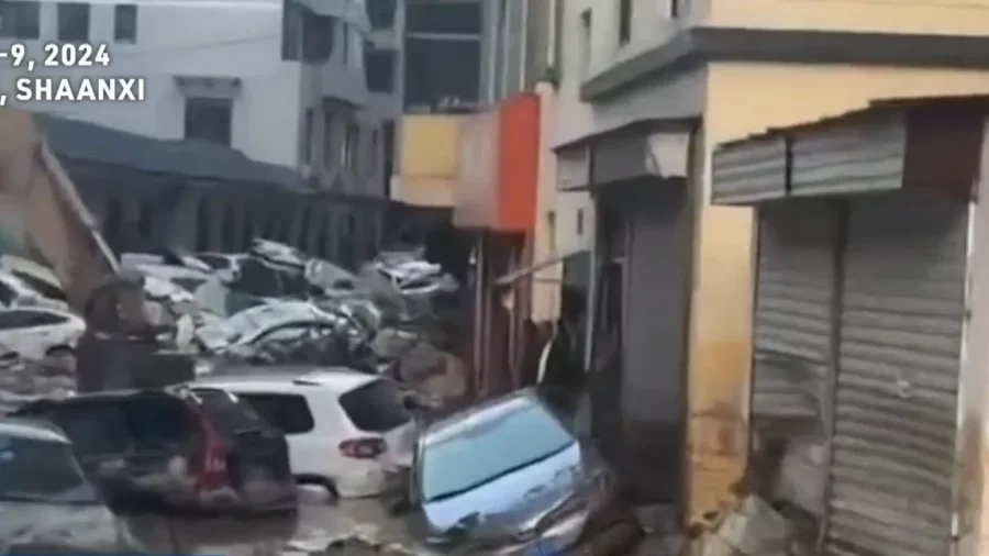 China Blocks Info About Flood in Shaanxi