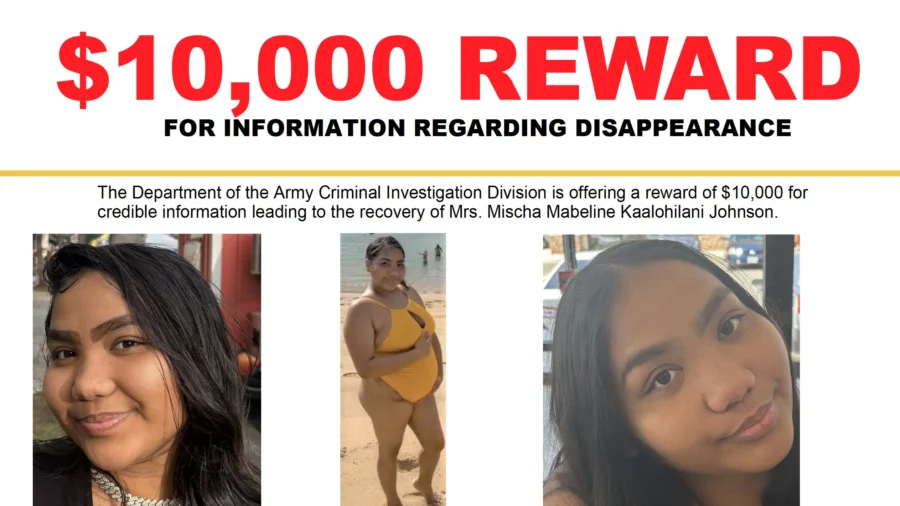 Army Soldier Stationed in Hawaii Placed Into Military Custody Following Pregnant Wife’s Disappearance