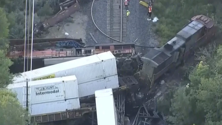 2 Freight Trains Collided in Colorado, Damaging a Bridge, Spilling Fuel and Injuring 2 Crew