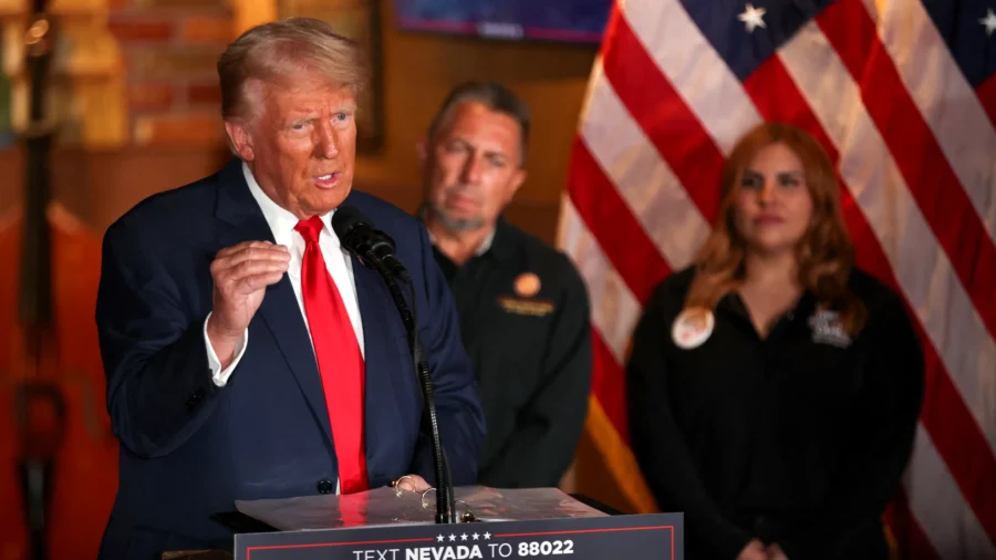 Trump Campaigns in Las Vegas, Nevada