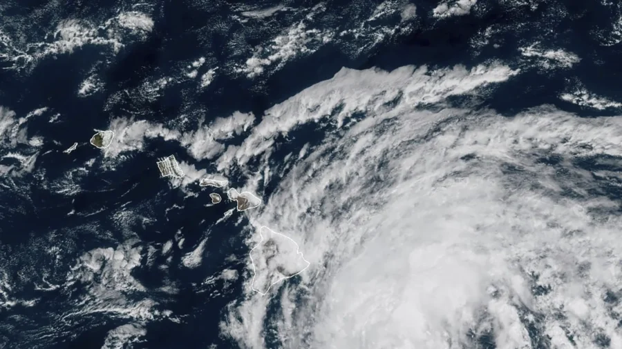 Tropical Storm Hone Increases to Category 1 Hurricane Strength While Approaching Hawaii