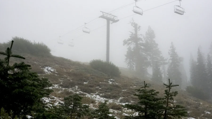 Rare August Snow Falls in California