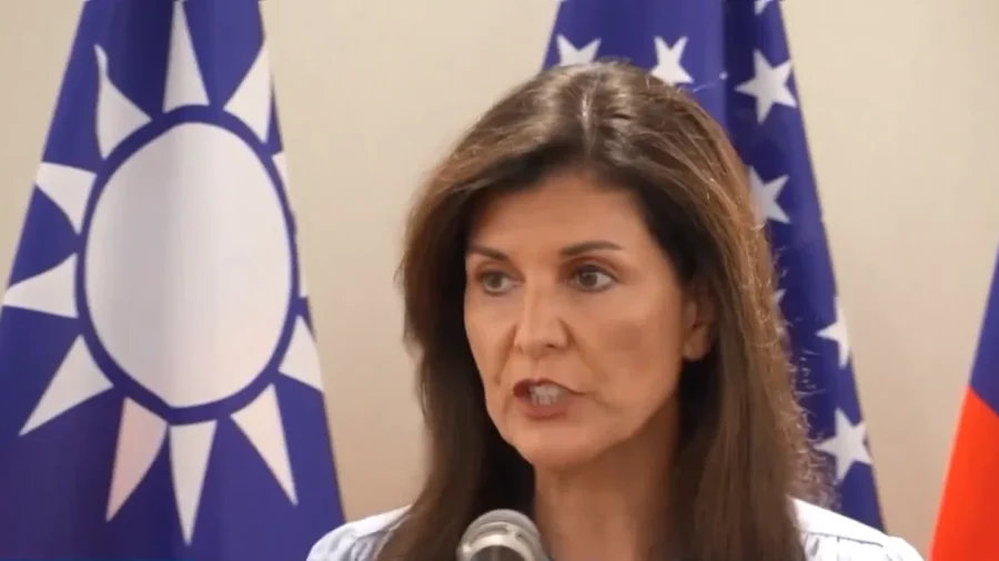 Nikki Haley Delivers Presser in Taiwan