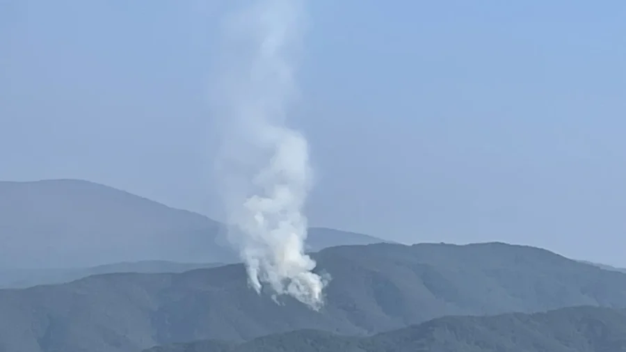 Firefighters, National Guard Battle Wildfire in Great Smoky Mountains National Park