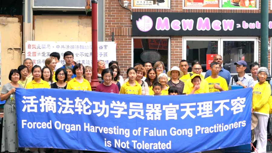 Rights Advocates in Philadelphia Rally Against Forced Organ Harvesting in China