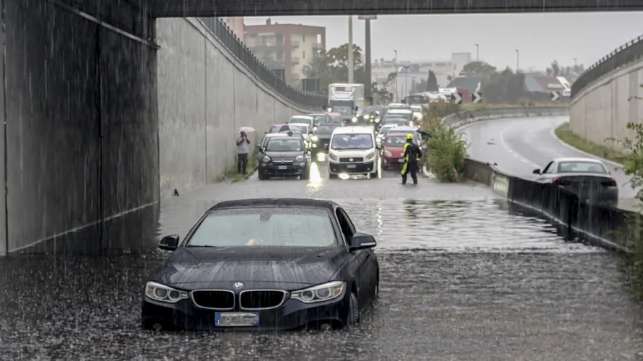 Torrential Rains in Northern Italy Flood Milan and Leave a Man Missing