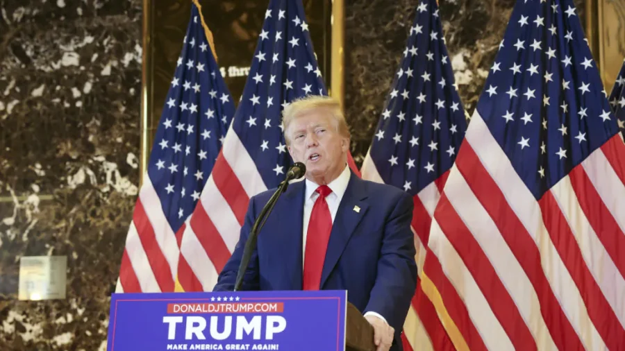 Trump Holds Press Conference at Trump Tower in New York