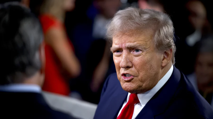 Trump Makes Surprise Visit to Spin Room After Debate