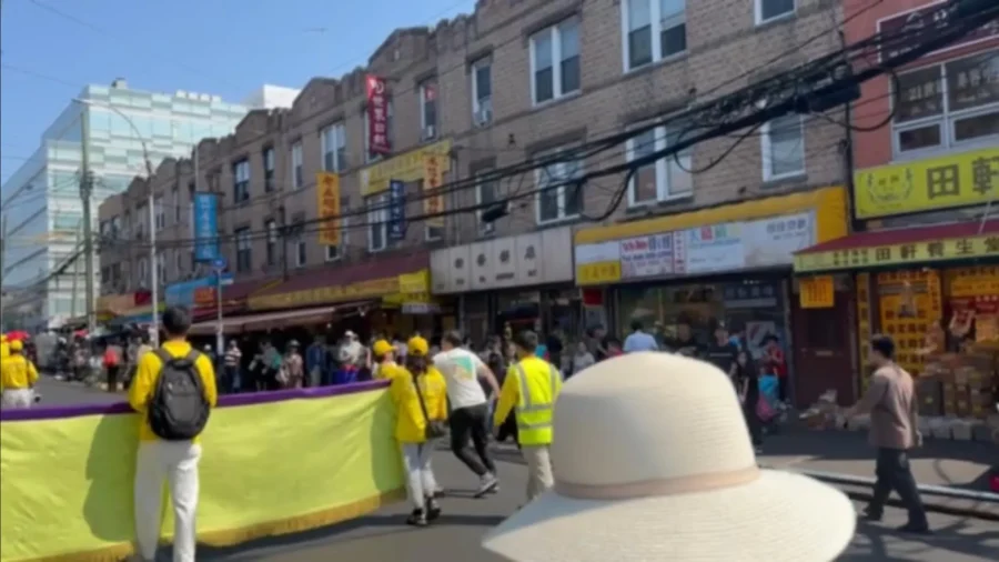 Asian Man Allegedly Attacks Falun Gong Practitioners at Brooklyn Parade