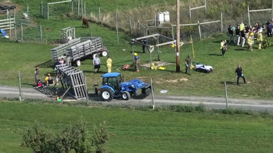 Wagon Rolls Over at Wisconsin Apple Orchard Injuring About 25 Children and Adults